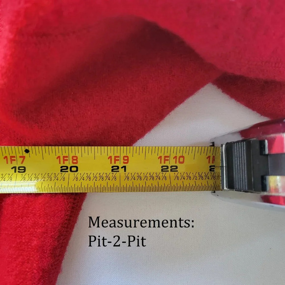 Chico's Boucle Knit Blazer Red 100% Wool Artsy Buttons Jacket (Size: 2) - Picture 14 of 16